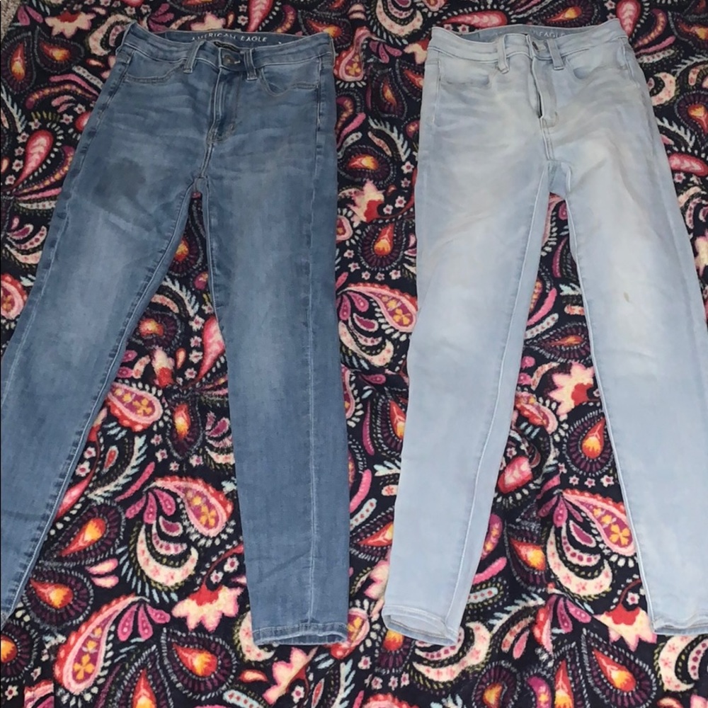 BUNDLE!! american eagle jeans!! 👖🤍💙